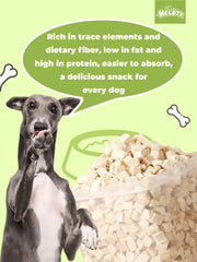 HELETY Freeze Dried Chicken Nuggets, Crumble as Meal Topper for Pets, Single Ingredient, High Protein