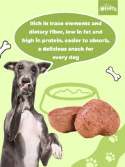 HELETY Freeze Dried Rabbit Blood Dog Treats, Natural Protein Bites, Freeze Dried Raw Treats for Dogs & Cats