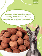 HELETY Freeze Dried Rabbit Blood Dog Treats, Natural Protein Bites, Freeze Dried Raw Treats for Dogs & Cats