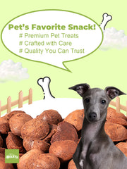 HELETY Freeze Dried Rabbit Blood Dog Treats, Natural Protein Bites, Freeze Dried Raw Treats for Dogs & Cats