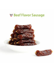 Helety Meat Sausage Dog Treats, Chicken Duck Beef 3 Flavors, Soft Chewy Snacks, Dog Training Treats