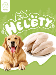 HELETY Whole Cut Chicken Breast Dog Treats, Meal Topper for Dogs and Cats, Freeze Dried Natural Protein Snacks, Single Ingredient Pet Treats