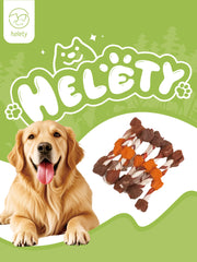 HELETY Dog Meat Treats, Three Flavor Meat Skewers, Chicken Beef Duck Flavor, Natural Chewy Rewards for Dogs
