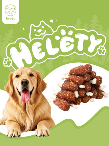 HELETY Dog Treats, Grain Free Duck Flavor, Soft Chewy Training Snacks for Puppies & Adult Dogs