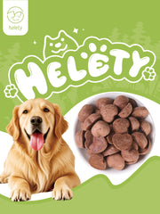 HELETY Freeze Dried Rabbit Blood Dog Treats, Natural Protein Bites, Freeze Dried Raw Treats for Dogs & Cats