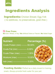 HELETY Soft Training Rewards Dog Treats, Chicken Flavor, Grain Free Training Snacks for Puppies & Adult Dogs