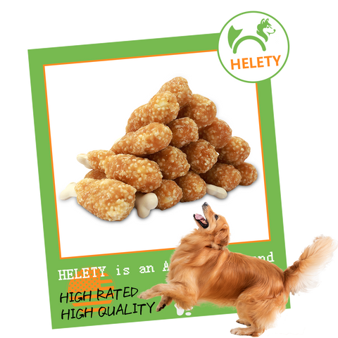 HELETY Dog Treats, Grain Free Chicken Flavor, Soft Chewy Training Snacks for Puppies & Adult Dogs