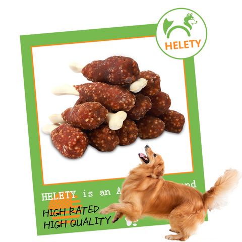 HELETY Dog Treats, Grain Free Duck Flavor, Soft Chewy Training Snacks for Puppies & Adult Dogs