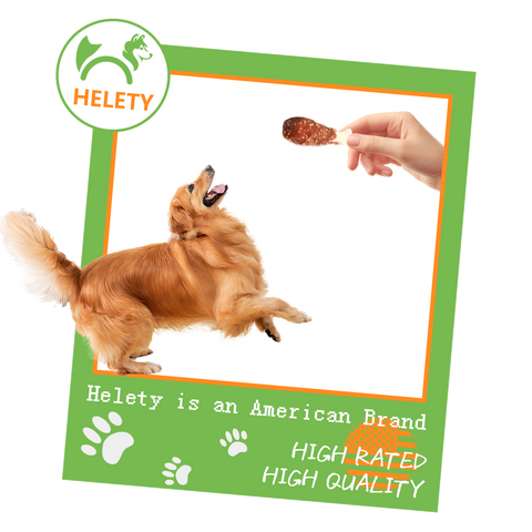 HELETY Dog Treats, Grain Free Duck Flavor, Soft Chewy Training Snacks for Puppies & Adult Dogs