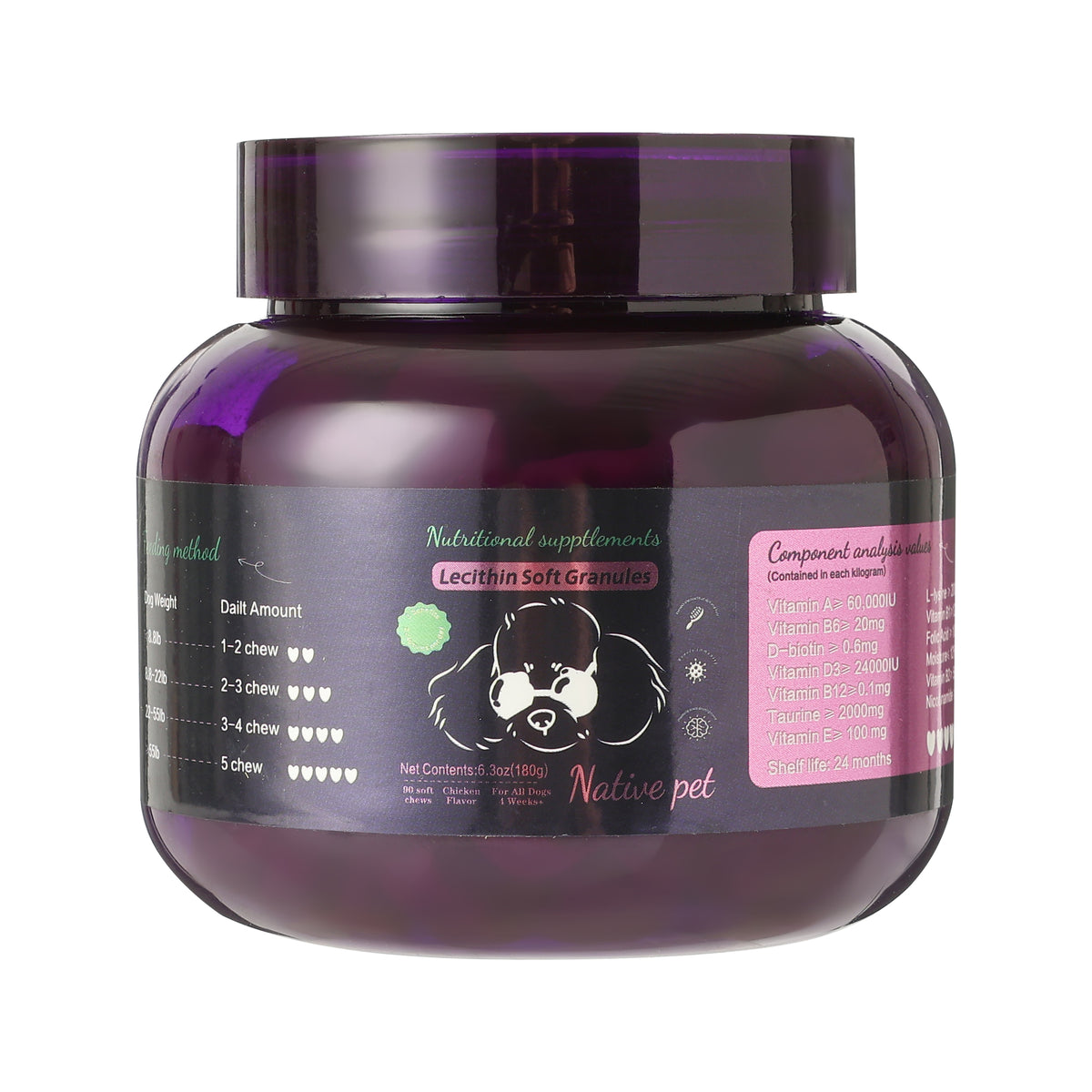 Pet Vitamins for Gastrointestinal Health Chews for Dogs