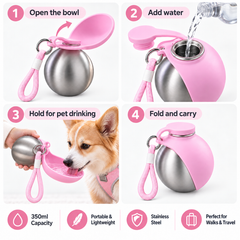 Stainless Steel Kettle Pink