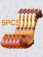 HELETY 5PCS Beef Bone chews for Dogs, Long-Lasting Chew Treats, Dental Health for Medium& Large Dogs