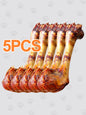 HELETY 5PCS Beef Bone chews for Dogs, Long-Lasting Chew Treats, Dental Health for Medium& Large Dogs