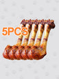 HELETY 5PCS Beef Bone chews for Dogs, Long-Lasting Chew Treats, Dental Health for Medium& Large Dogs