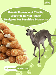 HELETY Dog Treats, Grain Free Chicken Flavor, Soft Chewy Training Snacks for Puppies & Adult Dogs