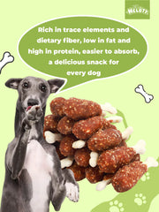 HELETY Dog Treats, Grain Free Duck Flavor, Soft Chewy Training Snacks for Puppies & Adult Dogs