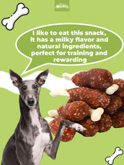 HELETY Dog Treats, Grain Free Duck Flavor, Soft Chewy Training Snacks for Puppies & Adult Dogs