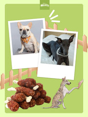 HELETY Dog Treats, Grain Free Duck Flavor, Soft Chewy Training Snacks for Puppies & Adult Dogs