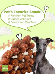 HELETY Dog Treats, Grain Free Duck Flavor, Soft Chewy Training Snacks for Puppies & Adult Dogs