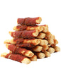 HELETY Dog Chew Treats, Natural Duck Milk Chew Stick, High Protein Snacks for Small & Large Dogs