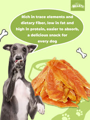 HELETY Grain Free Chewy Dog Treats Wholesome, Natural Chicken Training Treats, Healthy Chicken Jerky, Chew Enjoyment Snacks for Puppies & Adult Dogs