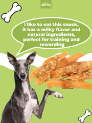 HELETY Grain Free Dog Treats, Natural Chicken Training Treats, Chicken and Sweet Potato, Soft & Chewy Snacks for Puppies & Adult Dogs