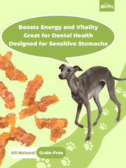 HELETY Grain Free Dog Treats, Natural Chicken Training Treats, Chicken and Sweet Potato, Soft & Chewy Snacks for Puppies & Adult Dogs