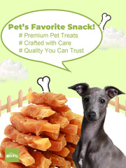 HELETY Grain Free Dog Treats, Natural Chicken Training Treats, Chicken and Sweet Potato, Soft & Chewy Snacks for Puppies & Adult Dogs