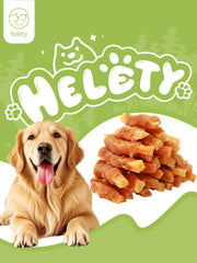 HELETY Grain Free Dog Treats, Natural Chicken Training Treats, Chicken and Sweet Potato, Soft & Chewy Snacks for Puppies & Adult Dogs
