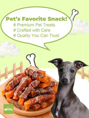 HELETY Dog Training Treats, Low Calorie Soft Chews, Natural Duck Flavor, Duck and Sweet Potato, Rewards for Small & Large Dogs