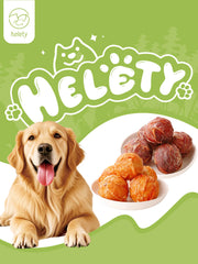 Helety Dog Treats with Egg Yolk, Chicken Duck Flavored Meat Balls, High Protein Dog Snacks, All Life Stages Dog Treats