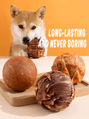Helety Dog Treats with Egg Yolk, Chicken Duck Flavored Meat Balls, High Protein Dog Snacks, All Life Stages Dog Treats