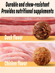 Helety Dog Treats with Egg Yolk, Chicken Duck Flavored Meat Balls, High Protein Dog Snacks, All Life Stages Dog Treats