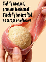Helety Dog Treats with Egg Yolk, Chicken Duck Flavored Meat Balls, High Protein Dog Snacks, All Life Stages Dog Treats