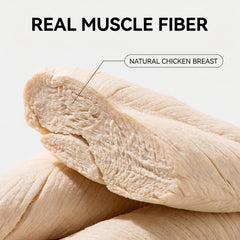 HELETY Whole Cut Chicken Breast Dog Treats, Meal Topper for Dogs and Cats, Freeze Dried Natural Protein Snacks, Single Ingredient Pet Treats