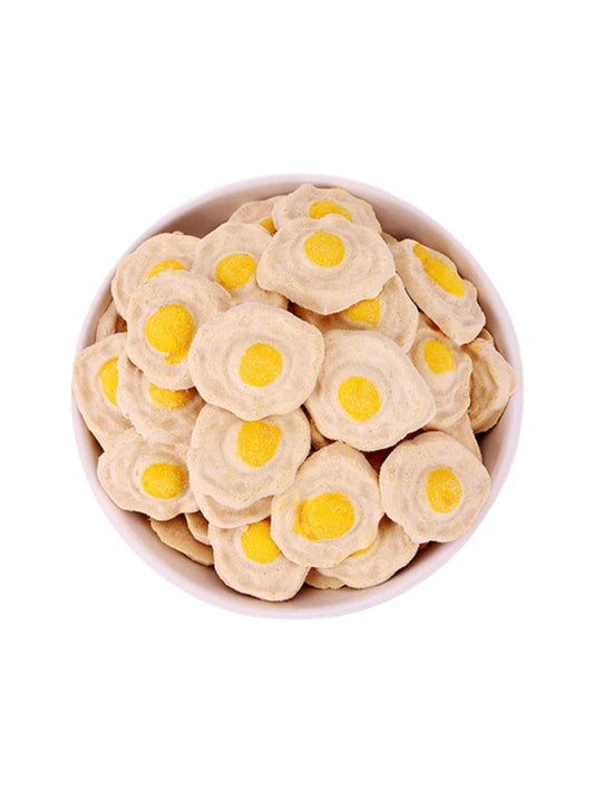 Helety Dog Treats Cat Treats Egg Fried Treats, Meal Topper & Training Snacks for Pets, Natural High Protein Treats for Dogs and Cats