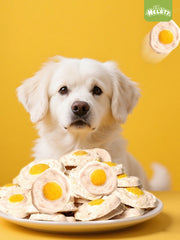 Helety Dog Treats Cat Treats Egg Fried Treats, Meal Topper & Training Snacks for Pets, Natural High Protein Treats for Dogs and Cats